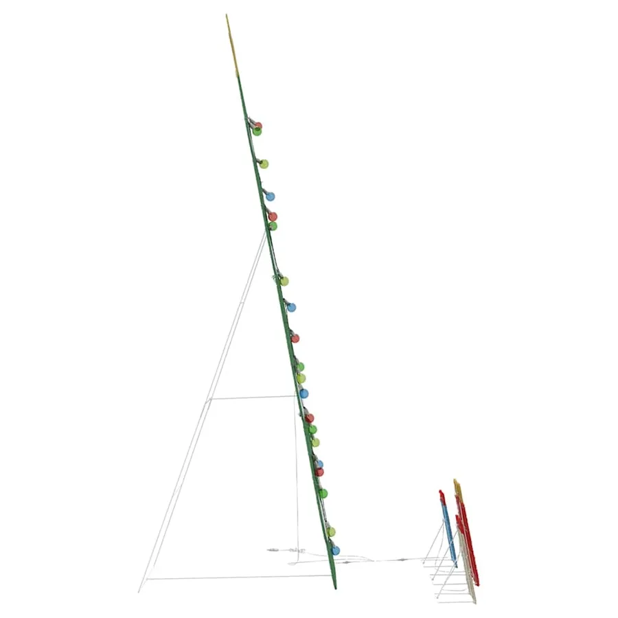 Sapin de Noël lumineux avec 3 boîtes-cadeaux 2D blanc chaud - 7