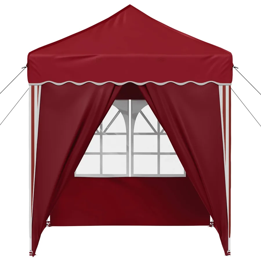 Tente de fête pop-up 195 x 195 x 245 cm Bordeaux Tissu Oxford - 7