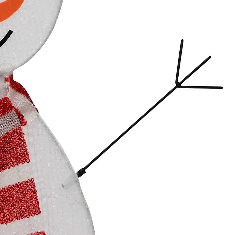 Famille de bonhommes de neige éclairés 3 pcs Blanc chaud - 13