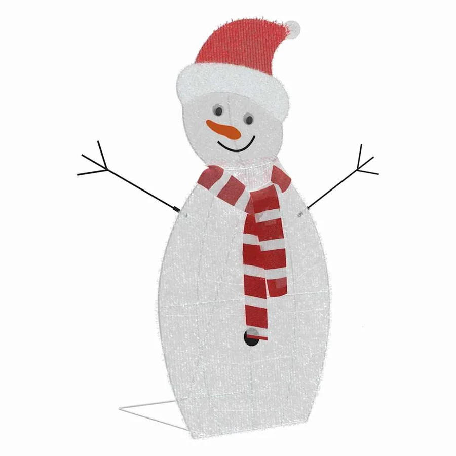 Famille de bonhommes de neige éclairés 3 pcs Blanc chaud - 6