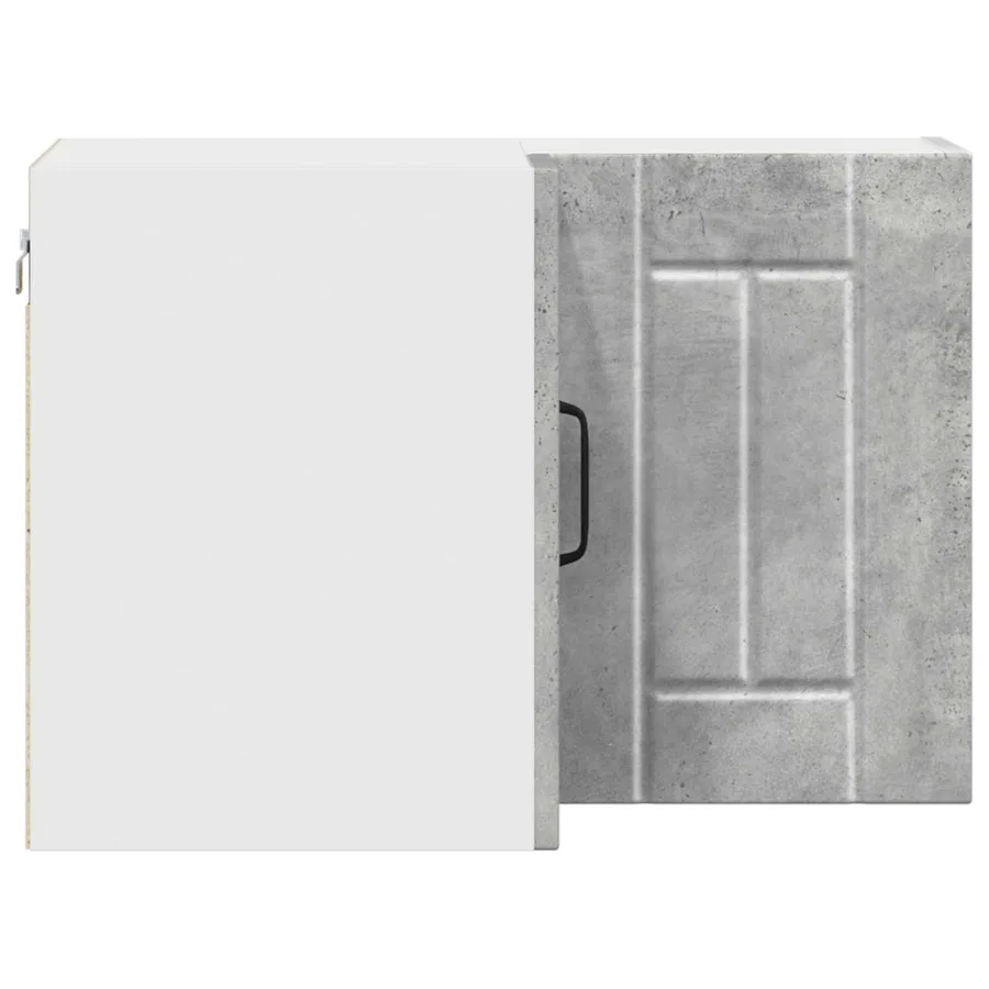 Cabinet d'angle mural LUCCA Gris béton 57 x 57 x 40 cm - 7
