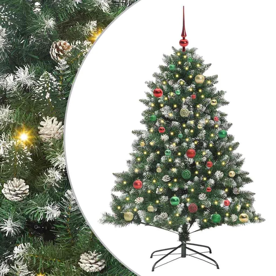 Sapin de Noël artificiel Vert 150 cm PVC, plastique et acier - 2
