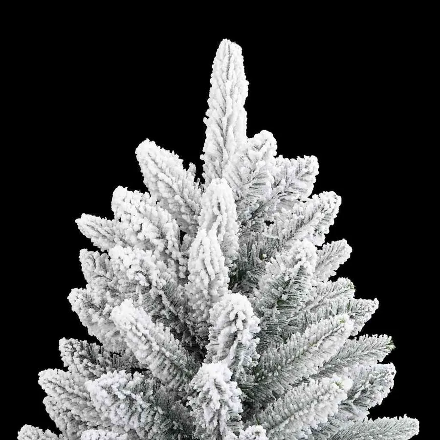 Sapin de Noël artificiel avec 150 LED avec support Blanc 150 cm - 14