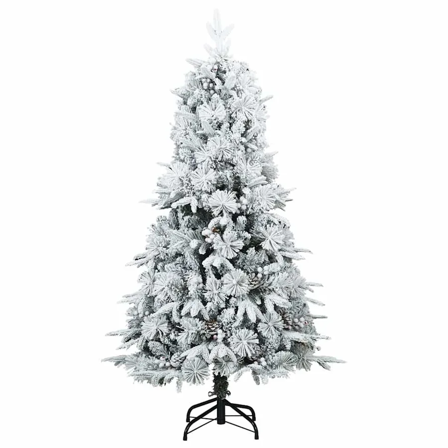 Sapin de Noël Artificiel à Branches Articulées Blanc 150 cm - 7