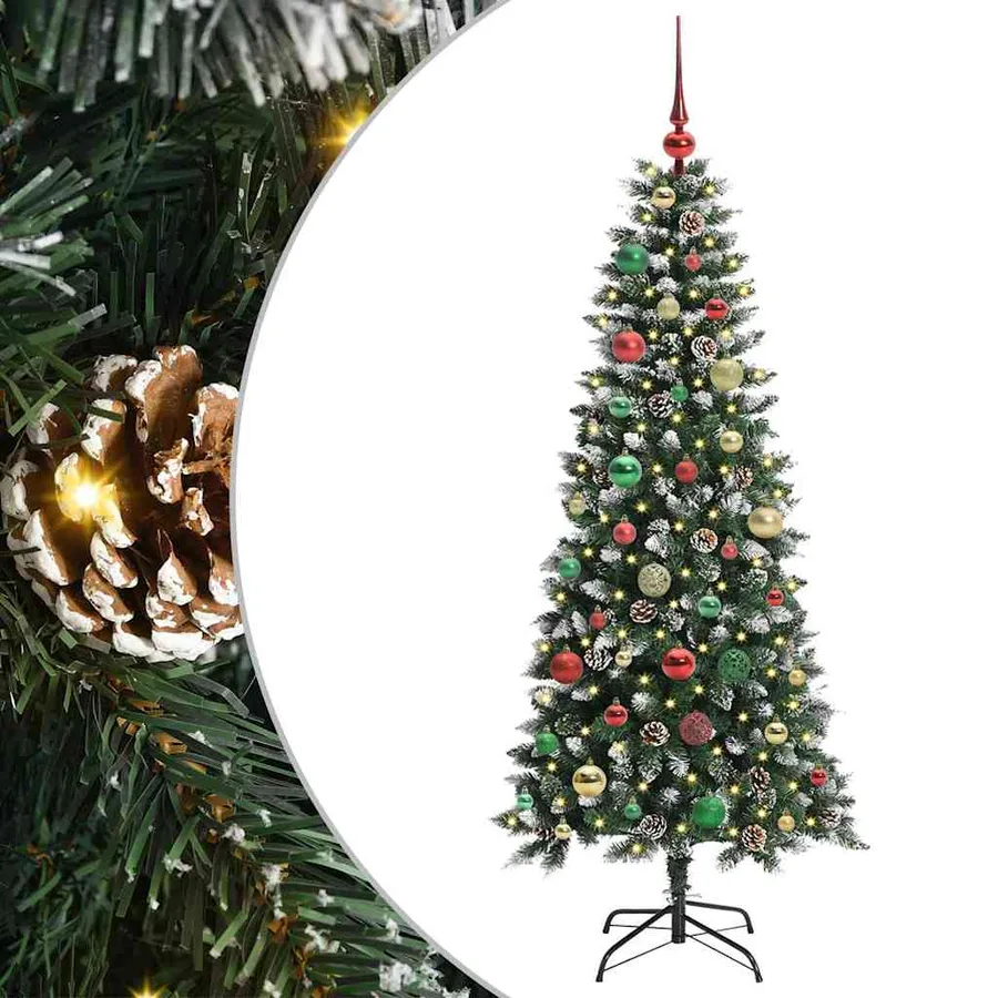 Sapin de Noël artificiel Vert 150 cm PVC, plastique et acier - 2