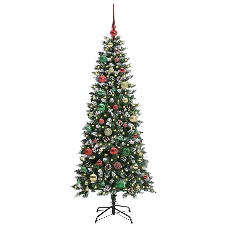 Sapin de Noël artificiel Vert 150 cm PVC, plastique et acier - 3