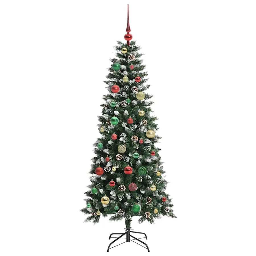Sapin de Noël artificiel Vert 150 cm PVC, plastique et acier - 6