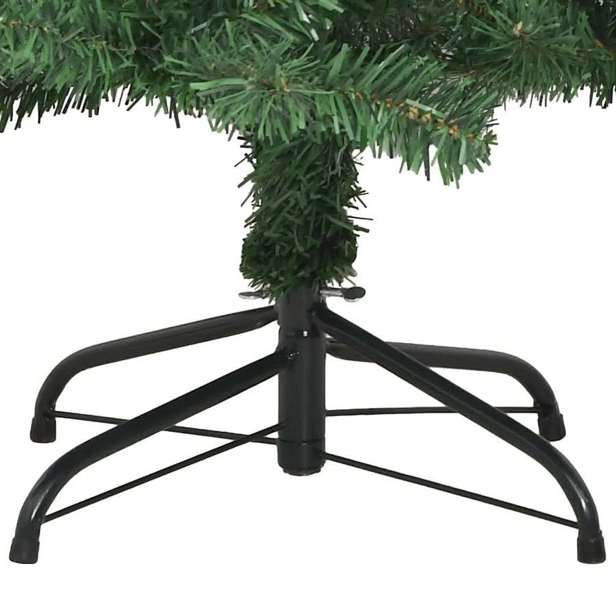 Sapin de Noël avec 150 LED avec support Vert 120 cm PVC - 16