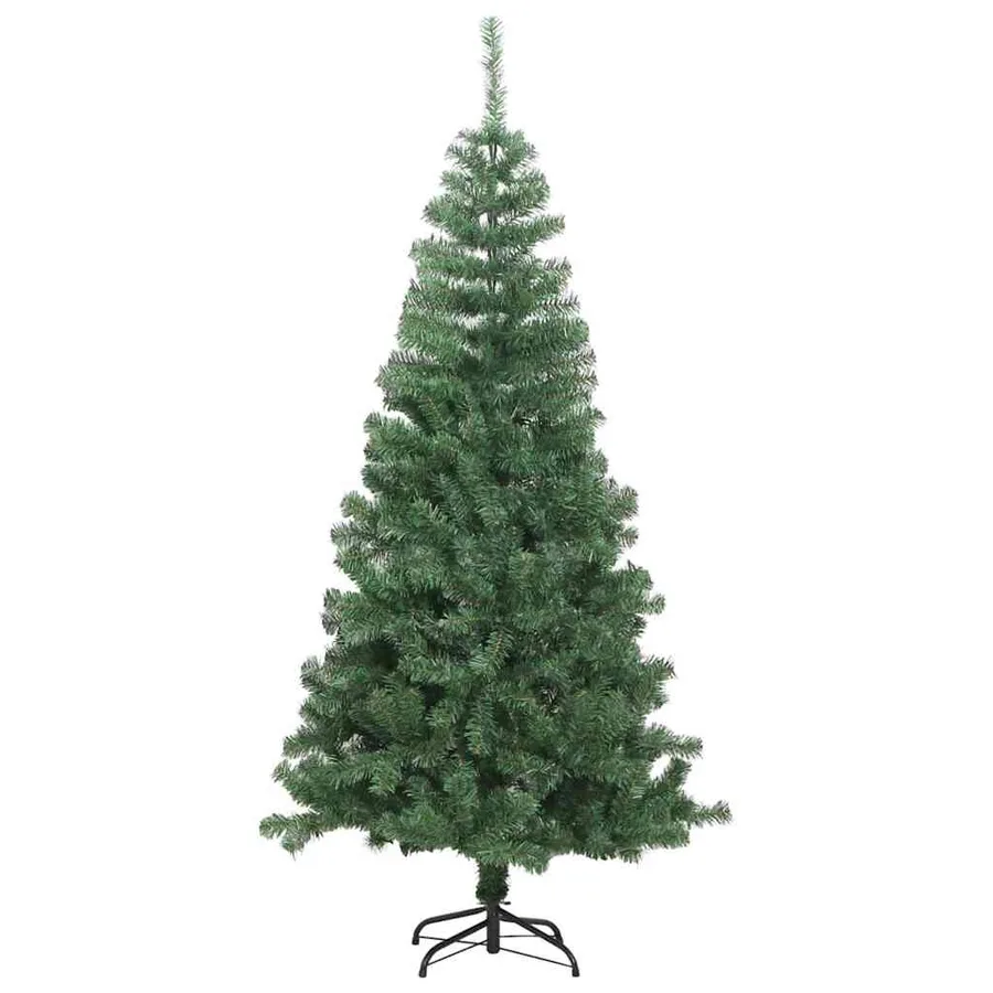 Sapin de Noël avec 150 LED avec support Vert 120 cm PVC - 7