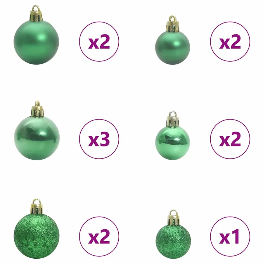 Sapin de Noël avec 150 LED avec support Vert 150 cm PE - 5
