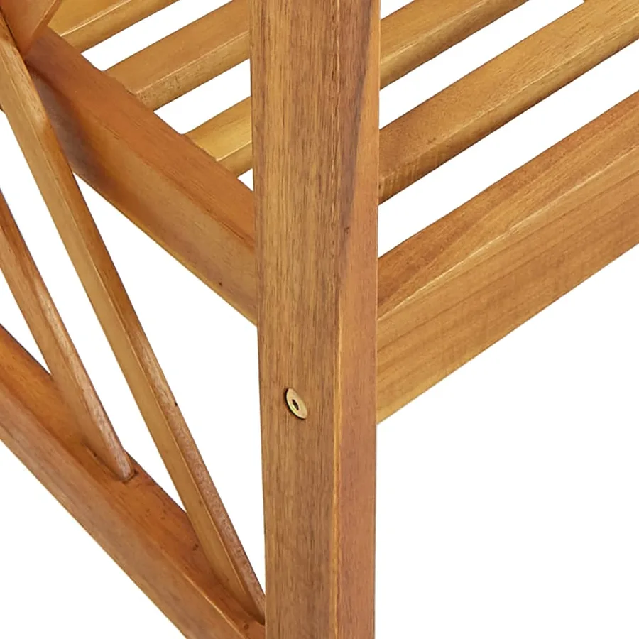 Chaises de jardin lot de 2 Bois d'acacia massif - 6