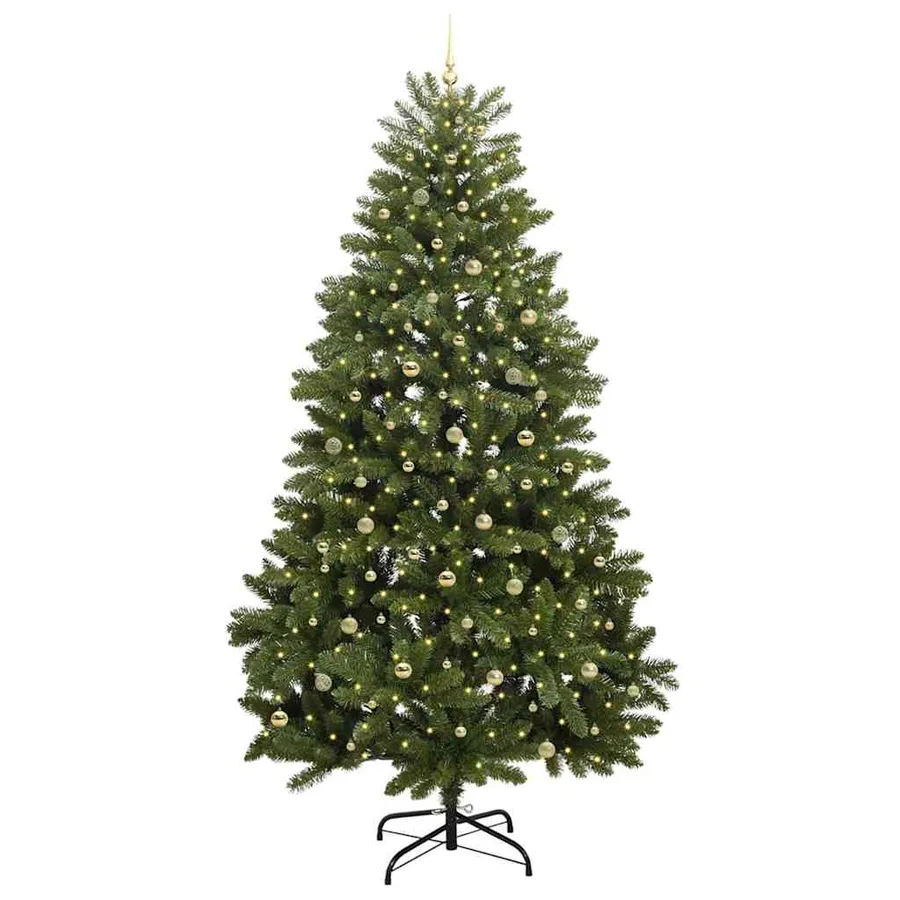 Sapin de Noël artificiel avec 300 LED Vert 300 cm PVC et métal - 3