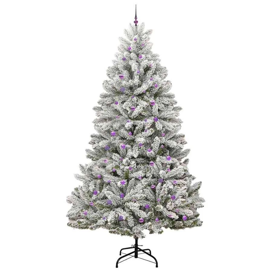 Sapin de Noël artificiel Vert et blanc 300 cm PVC et métal - 4
