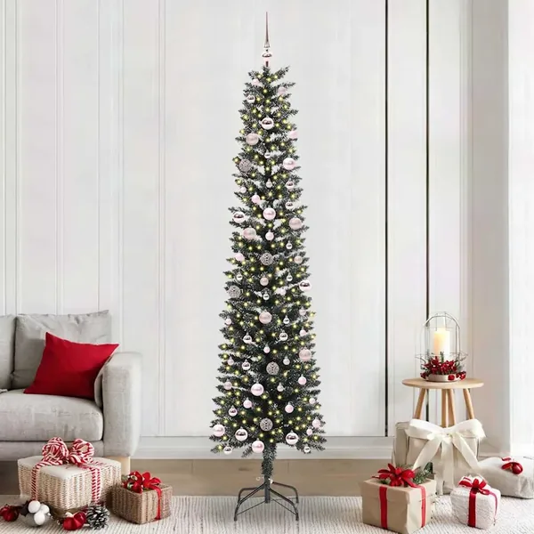 Sapin de Noël artificiel Vert 240 cm PVC, plastique et acier