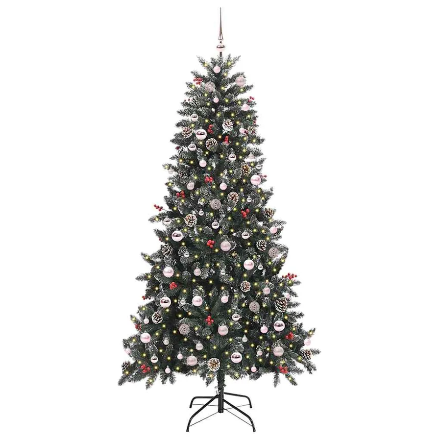 Sapin de Noël artificiel Vert 210 cm PVC, plastique et acier - 3