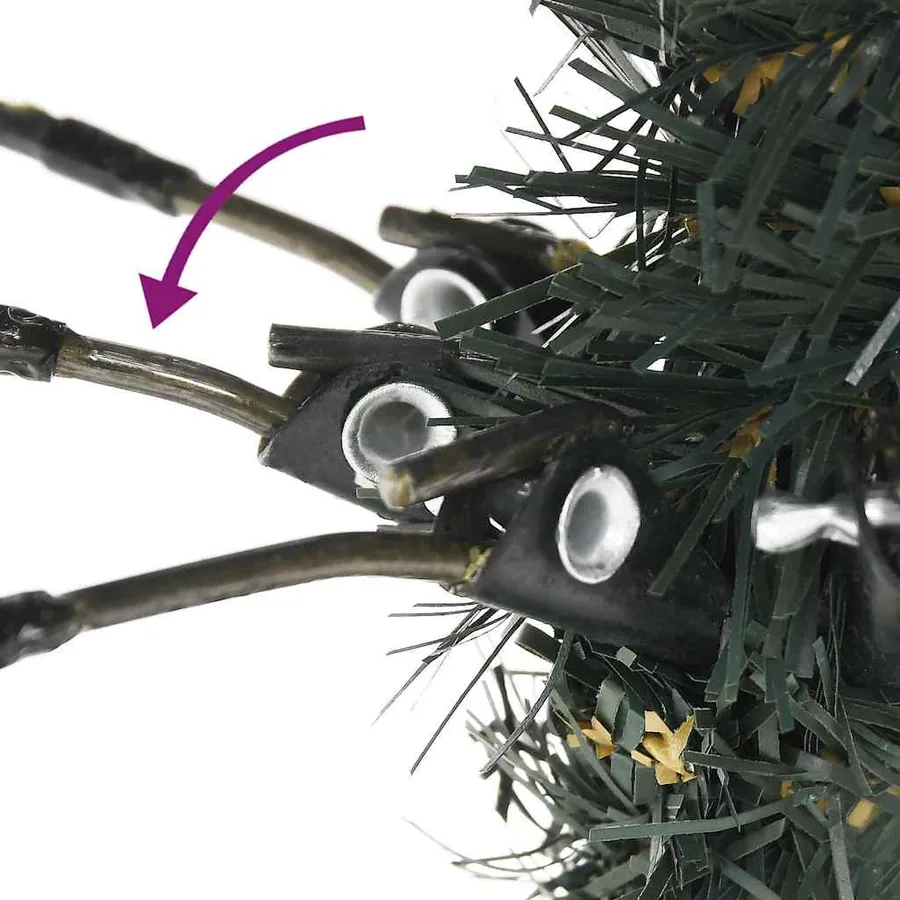 Sapin de Noël artificiel Vert 180 cm PVC, plastique et acier - 14