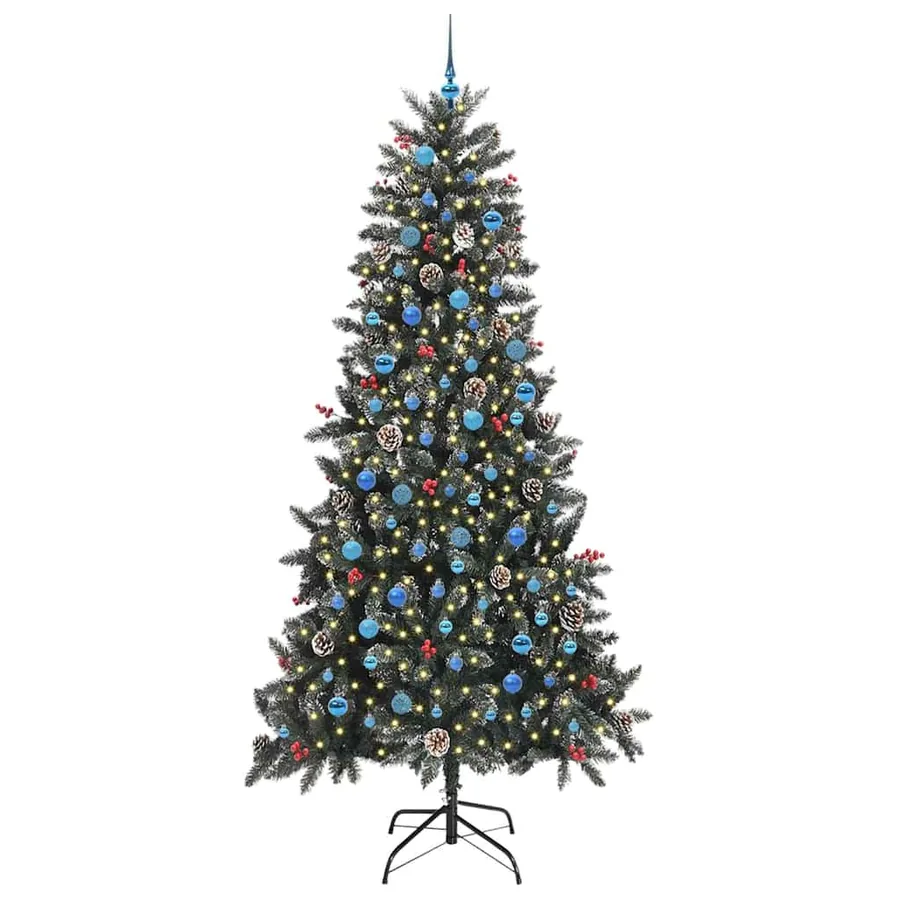 Sapin de Noël artificiel Vert 240 cm PVC, plastique et acier - 3