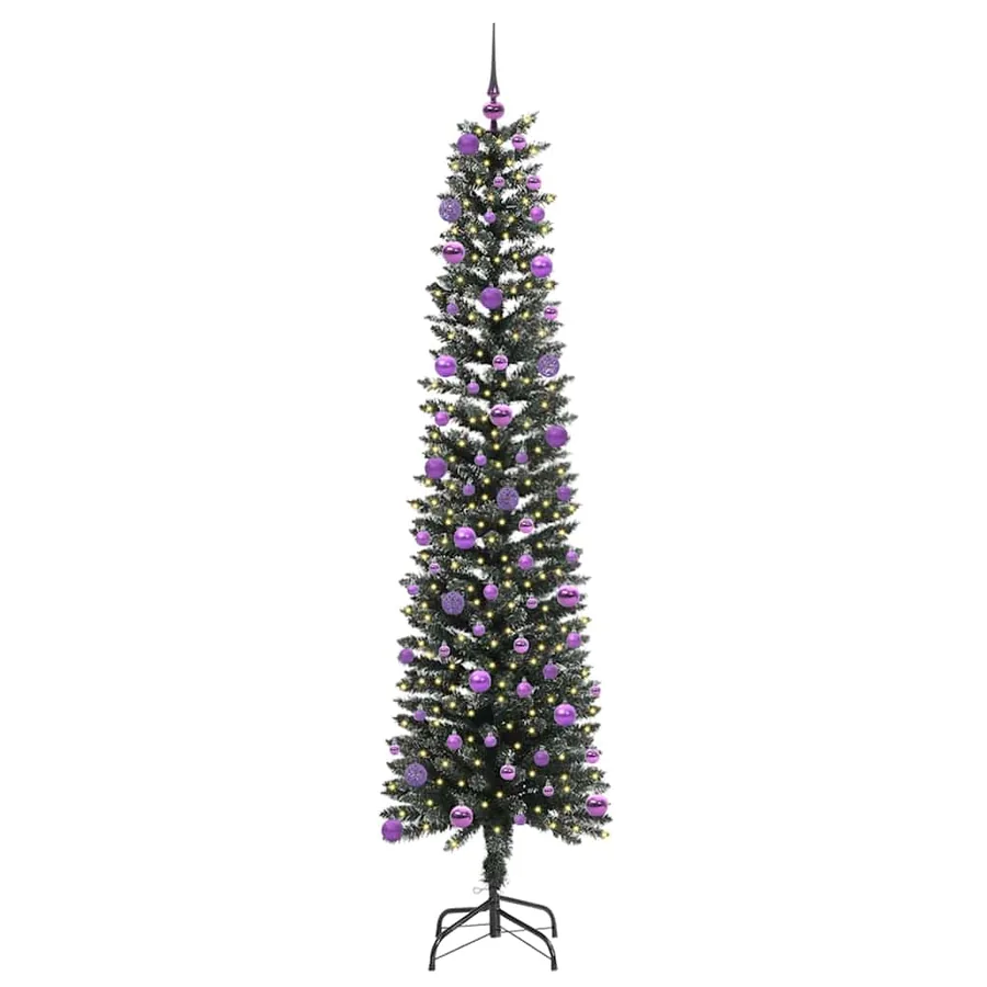 Sapin de Noël artificiel Vert 210 cm PVC, plastique et acier - 3