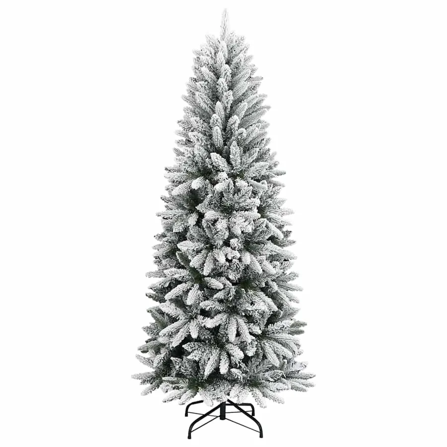 Sapin de Noël artificiel avec 300 LED avec support Blanc 210 cm - 4