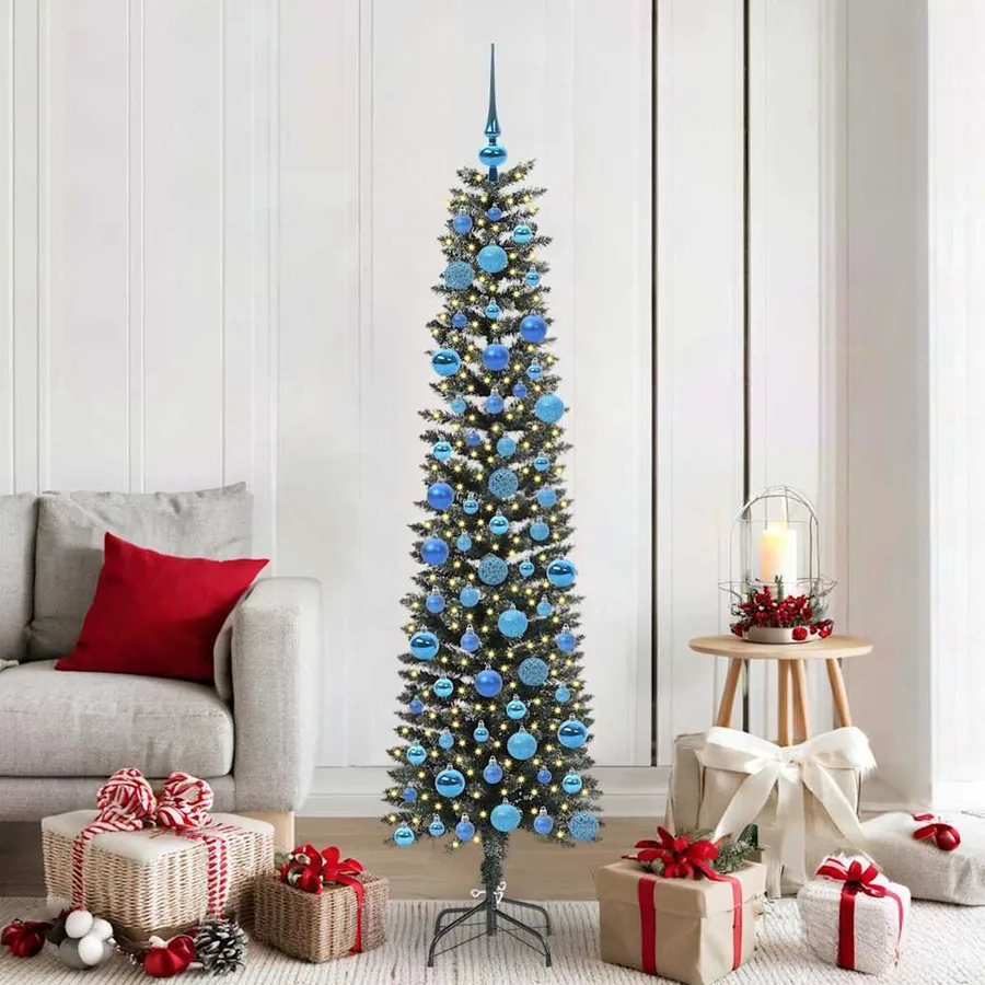 Sapin de Noël artificiel Vert 180 cm PVC, plastique et acier