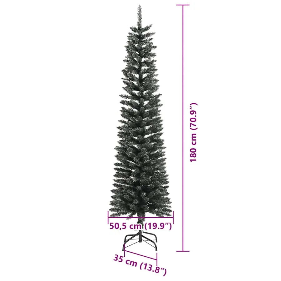Sapin de Noël artificiel Vert 180 cm PVC, plastique et acier - 15
