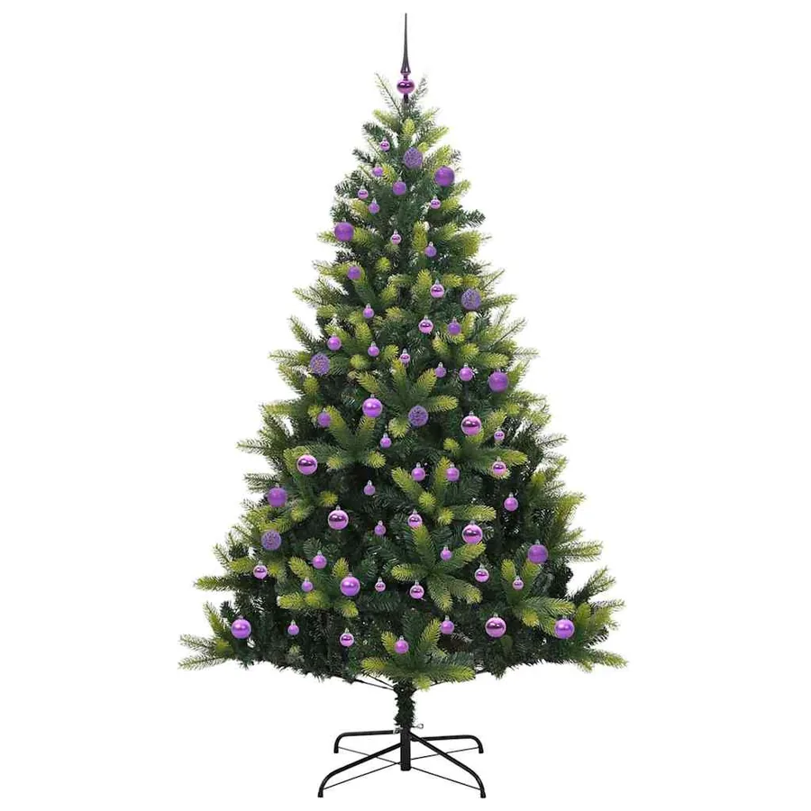 Arbre de Noël artificiel en silicone flexible 300 LEDs 240 cm - 4