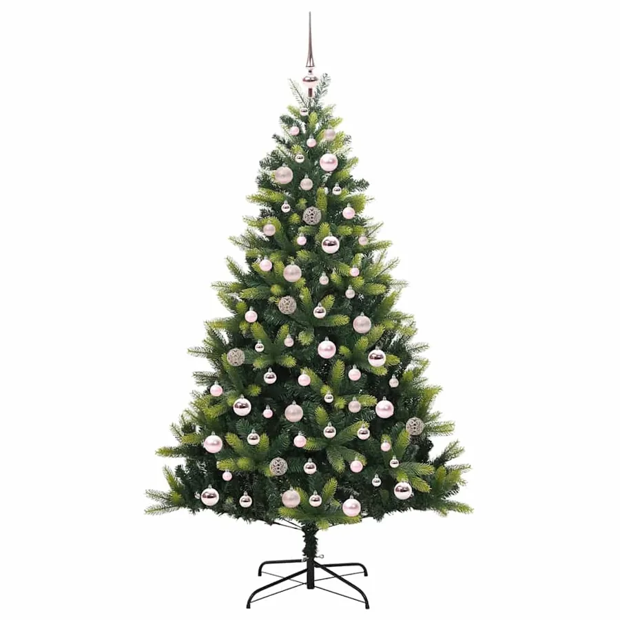 Arbre de Noël artificiel en silicone flexible 300 LEDs 180 cm - 4
