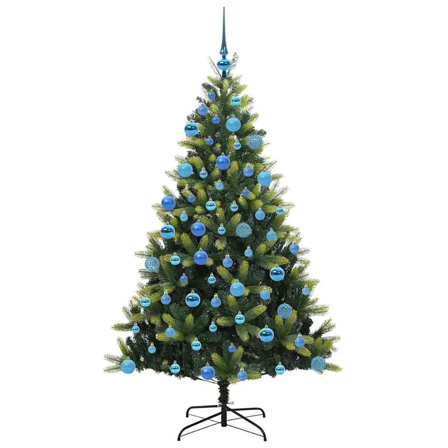 Arbre de Noël artificiel en silicone flexible 300 LEDs 180 cm - 4
