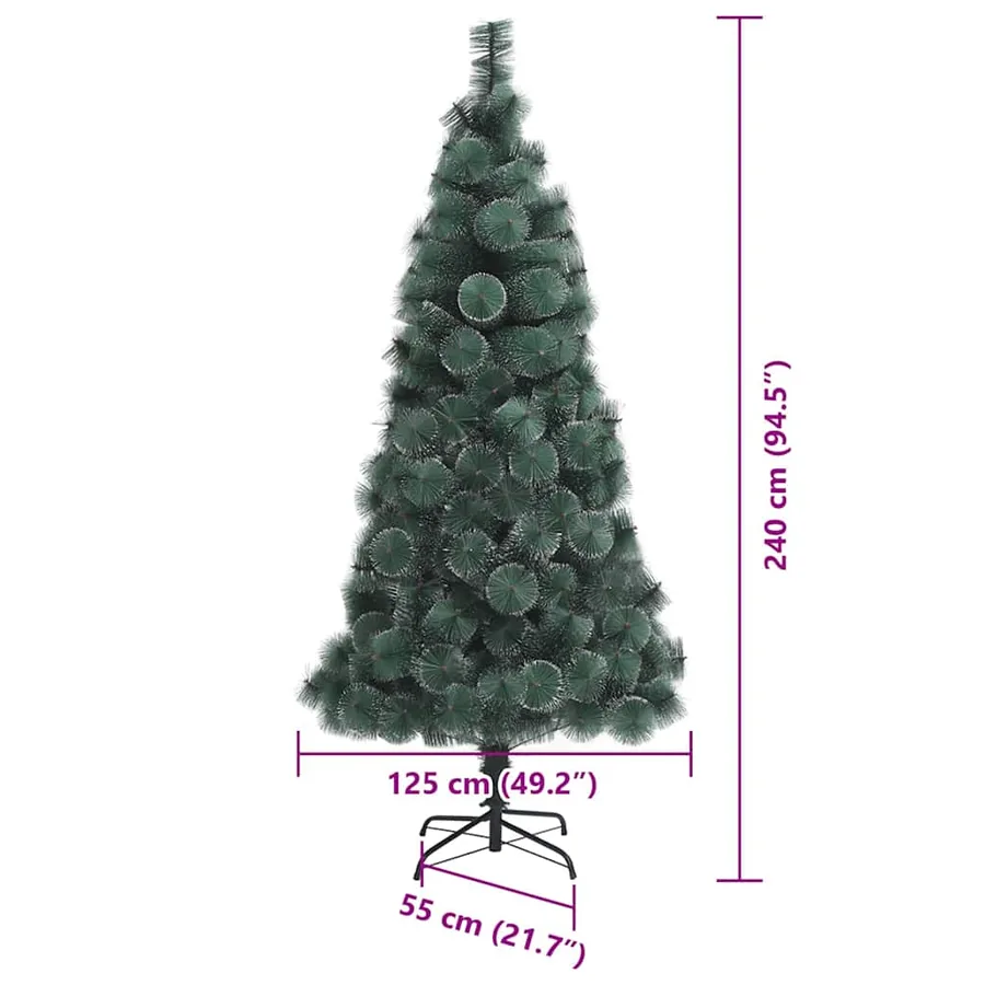 Arbre de Noël artificiel pré-éclairé avec ensemble de boules - 15