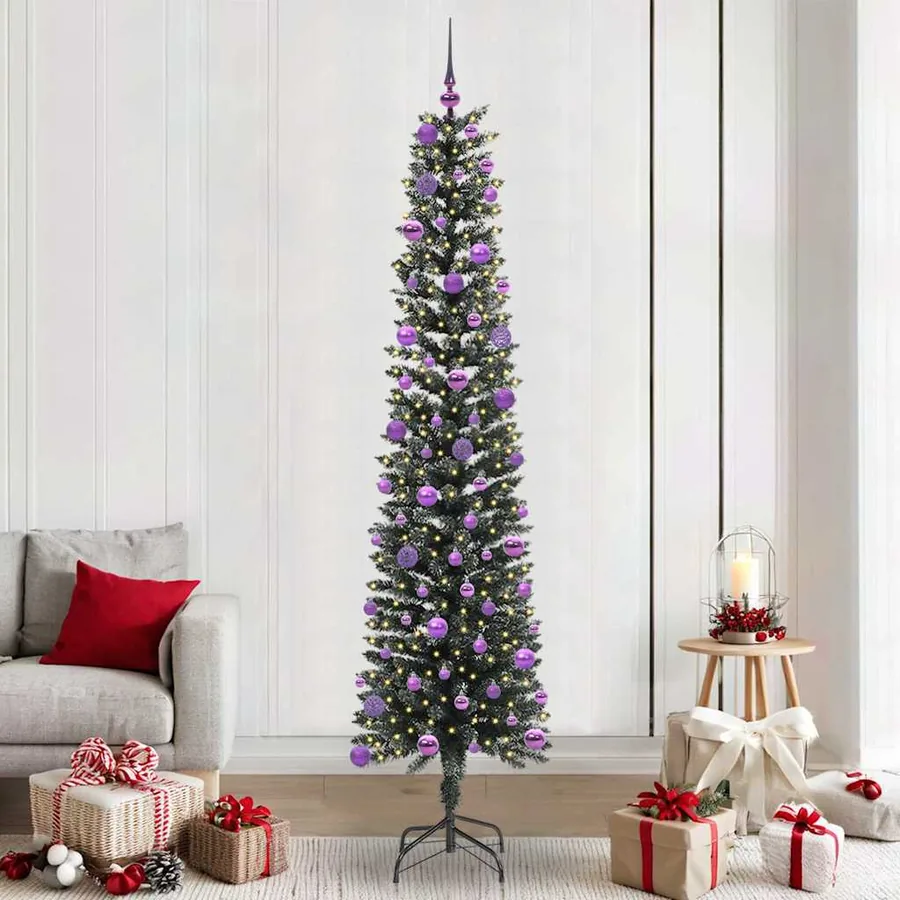 Sapin de Noël artificiel Vert 240 cm PVC, plastique et acier