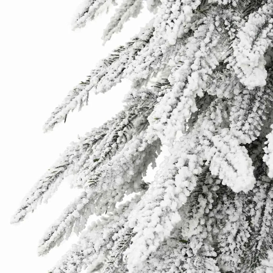 Sapin de Noël avec 300 LED Blanc 210 cm PE et Acier - 10