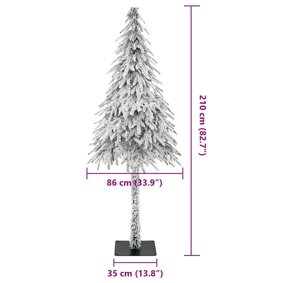 Sapin de Noël avec 300 LED Blanc 210 cm PE et Acier - 16