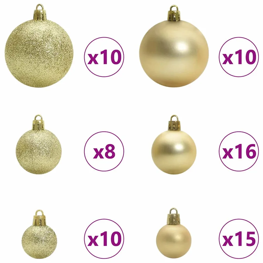 Sapin de Noël avec 300 LED avec support Vert 240 cm PE - 7