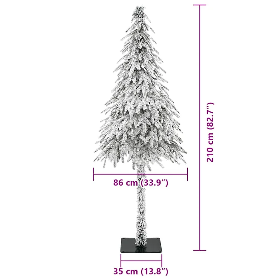 Sapin de Noël avec 300 LED Blanc 210 cm PE et Acier - 15