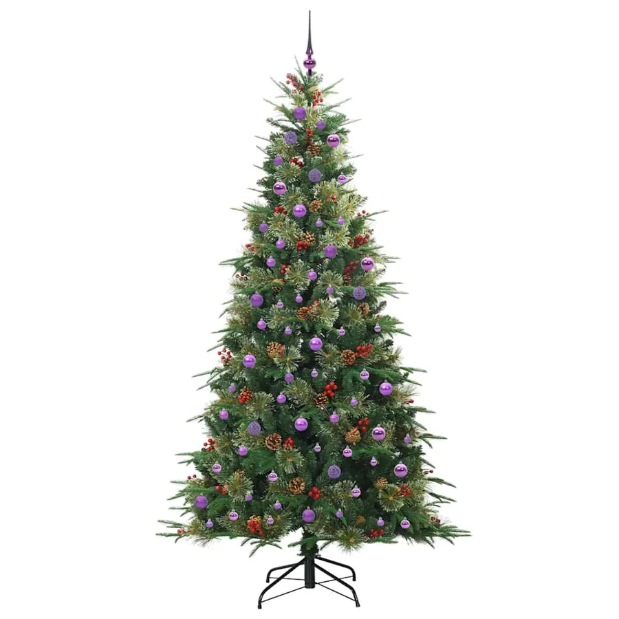 Sapin de Noël Artificiel à Branches Articulées Vert 240 cm - 4