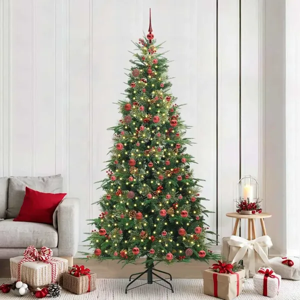 Sapin de Noël Artificiel à Branches Articulées Vert 210 cm