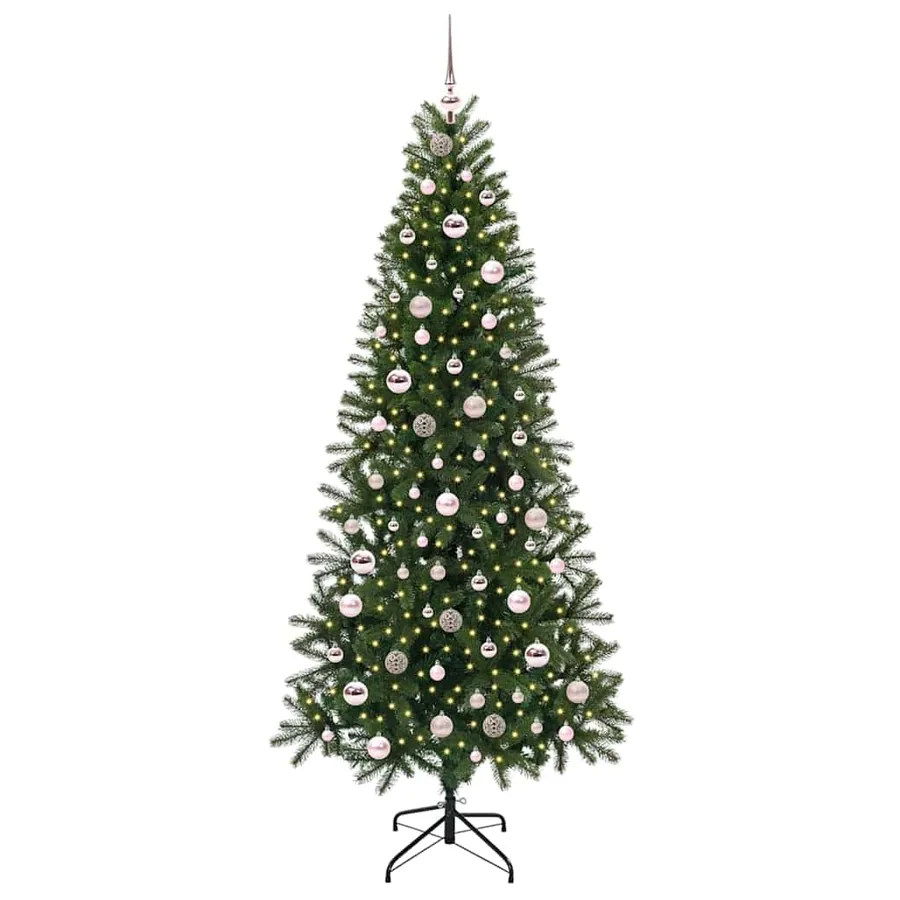 Sapin de Noël artificiel avec 300 LED Vert 210 cm PE et PVC - 3
