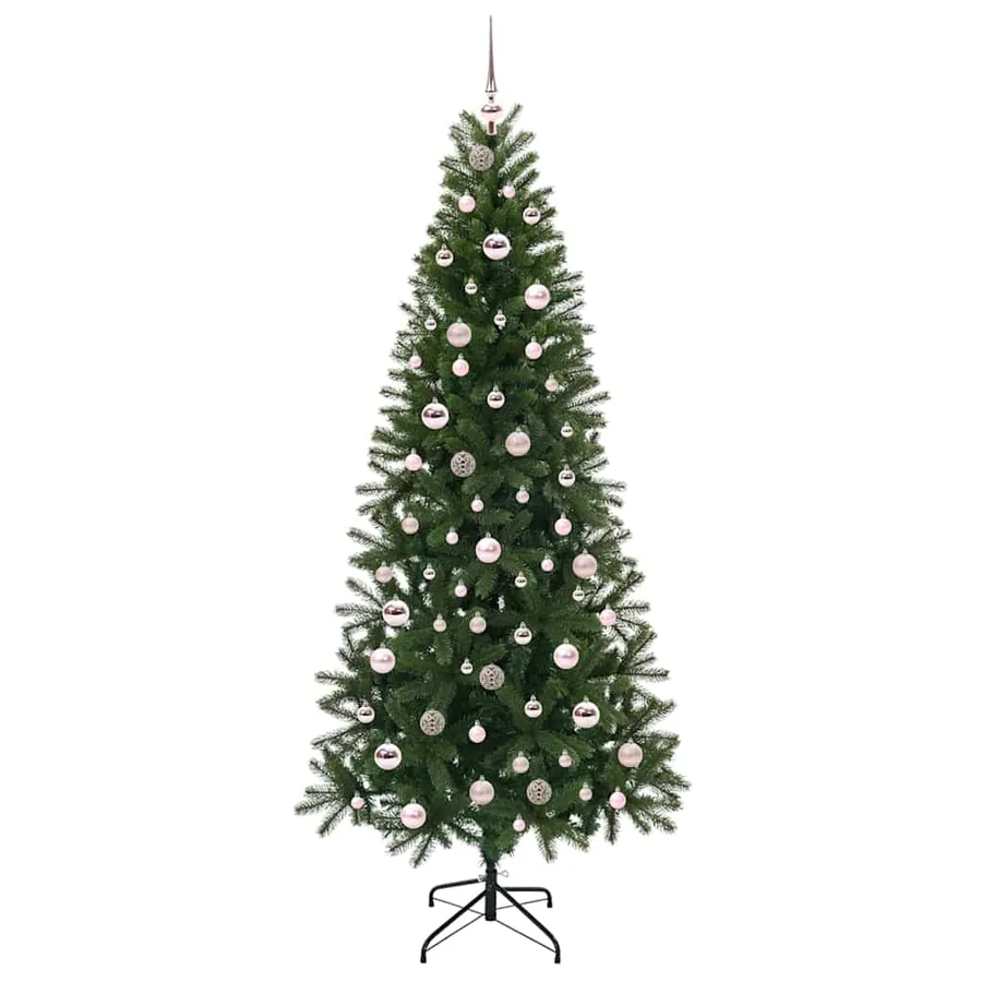 Sapin de Noël artificiel avec 300 LED Vert 210 cm PE et PVC - 4