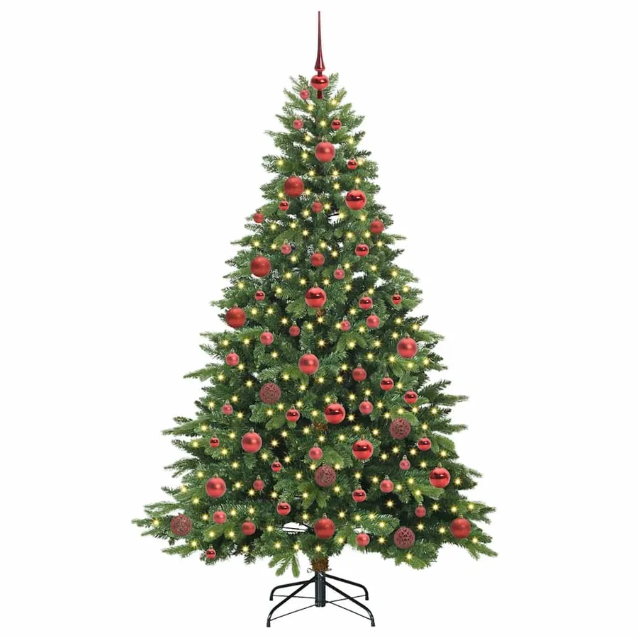 Sapin de Noël artificiel avec 300 LED Vert 180 cm PE et PVC - 3