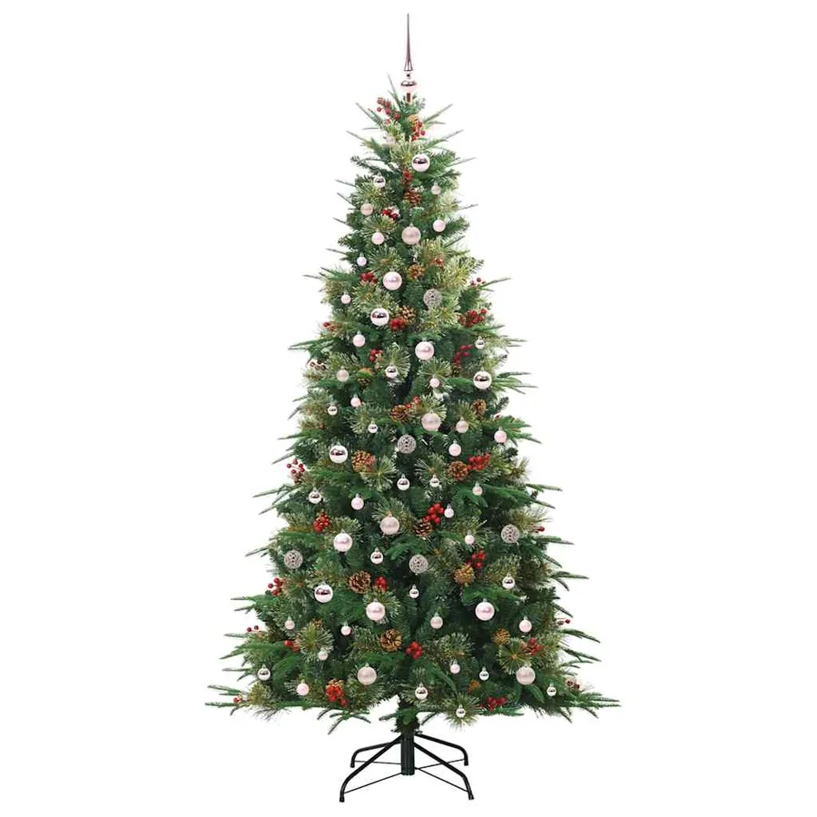Sapin de Noël Artificiel à Branches Articulées Vert 240 cm - 4
