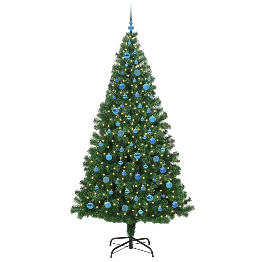 Sapin de Noël artificiel Vert 240 cm PVC, Acier et Plastique - 3