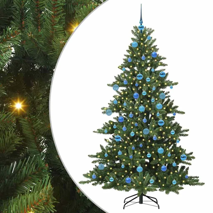 Sapin de Noël Artificiel à Branches Articulées Vert 180 cm - 2