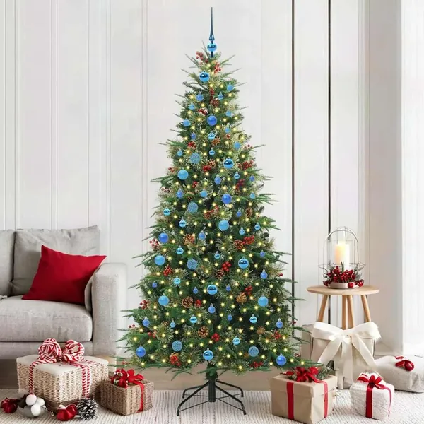 Sapin de Noël Artificiel à Branches Articulées Vert 210 cm