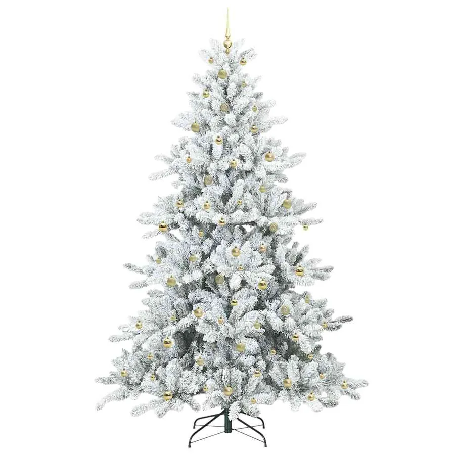 Sapin de Noël Artificiel à Branches Articulées Blanc 240 cm - 4