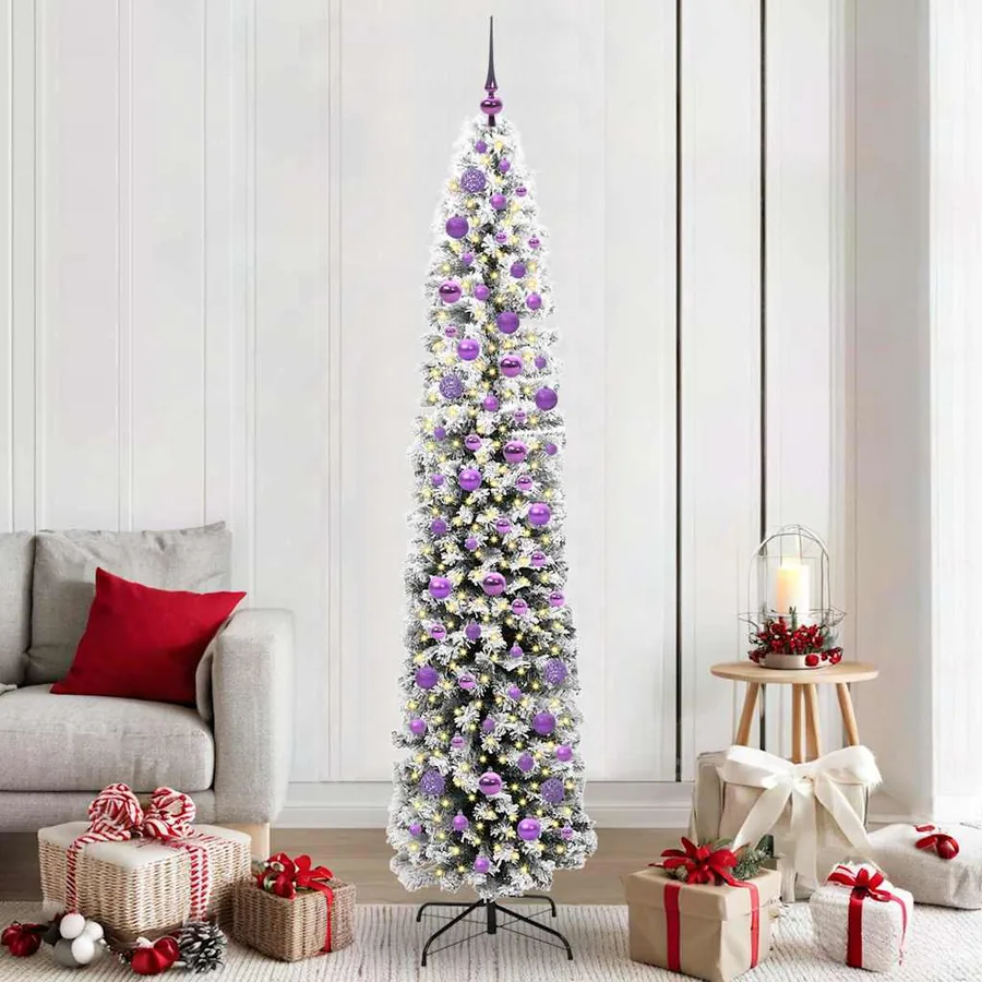 Sapin de Noël artificiel Vert 210 cm PVC et acier et plastique
