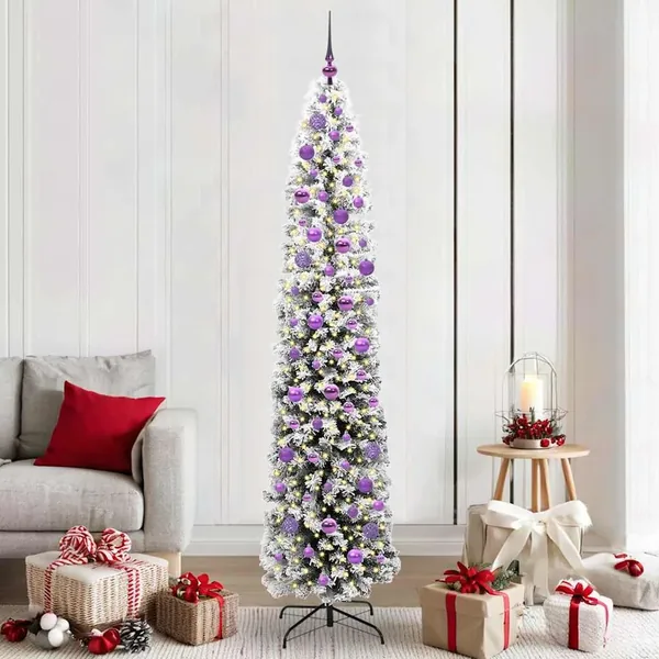 Sapin de Noël artificiel Vert 210 cm PVC et acier et plastique