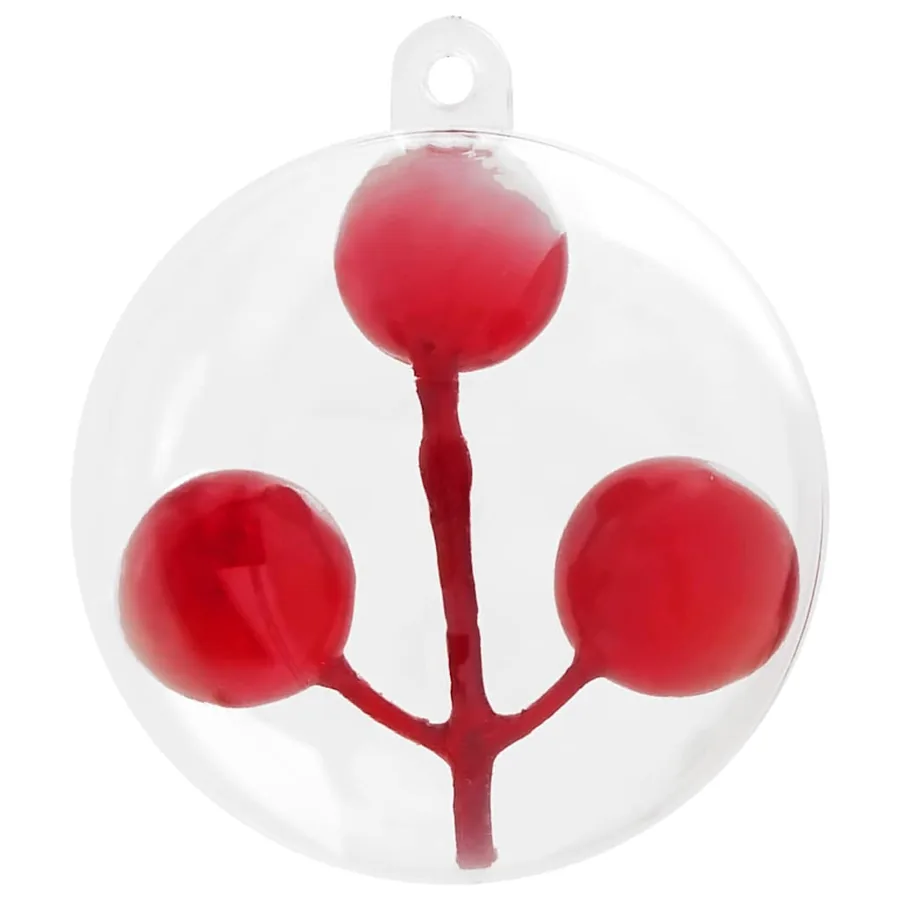 Ensemble de Boules de Noël 200 pcs Transparent Ø 5 cm - 3