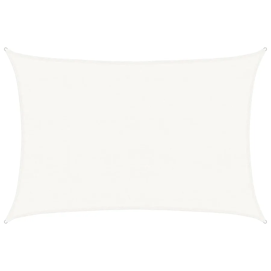 Voile d'ombrage 160 g/m² Blanc 4x5 m PEHD - 2