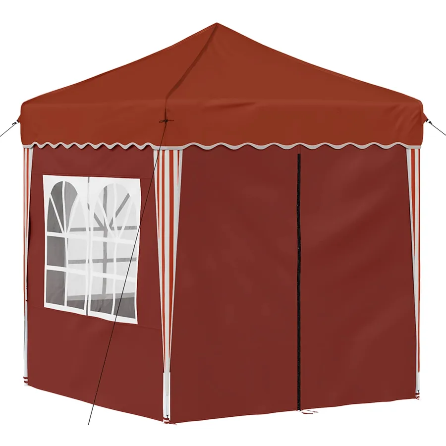 Tente de fête pop-up 195 x 195 x 245 cm Terre cuite - 5