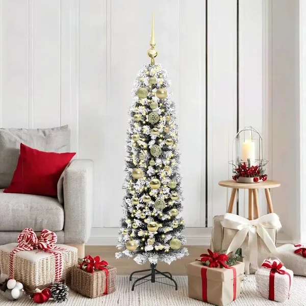 Sapin de Noël artificiel Vert 150 cm PVC et acier et plastique